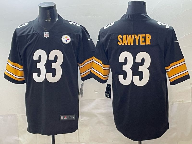 Men 2026 Pittsburgh Steelers #33 Sawyer Black Nike Limited NFL Jersey 01->pittsburgh steelers->NFL Jersey